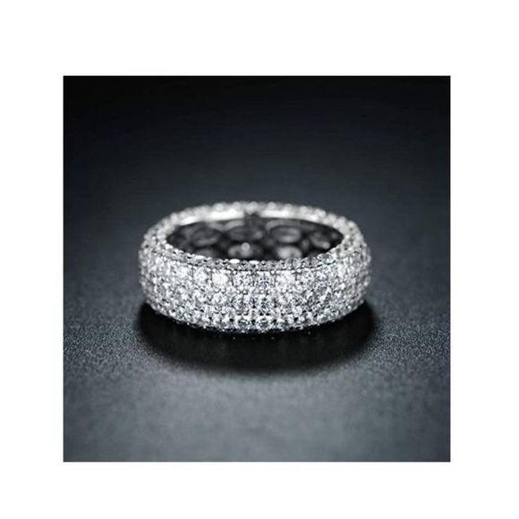 Barzel 18k White Gold or Rose Gold Plated Ring - Picture 2 of 3